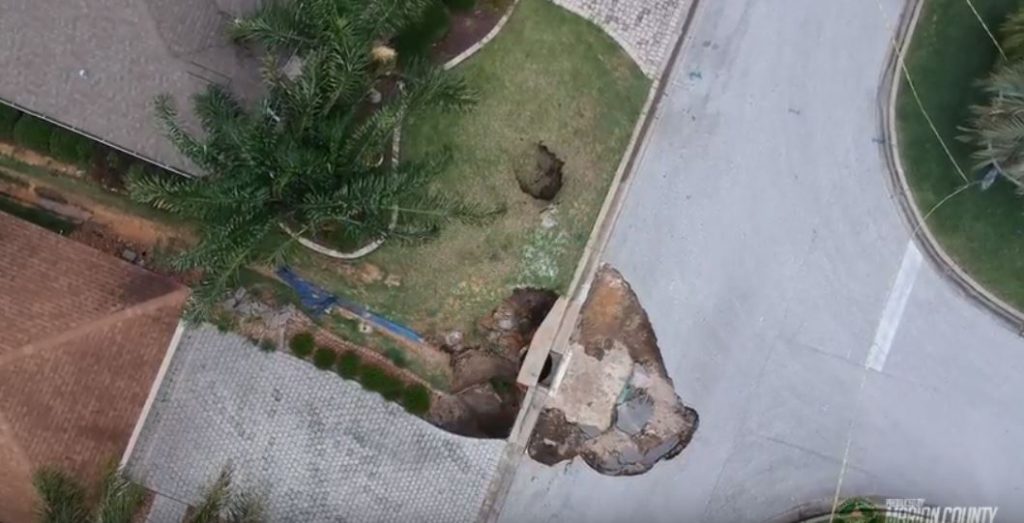 new sinkholes the villages florida, new sinkholes the villages florida pictures, new sinkholes the villages florida video, new sinkhole opens up in The Villages, Florida