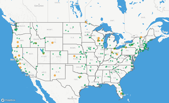 toxic algae blooms in the US, Map of reported toxic algae blooms in the US, Map of reported toxic algae blooms in the USA, toxic algae bloom america, toxic algae bloom america waters