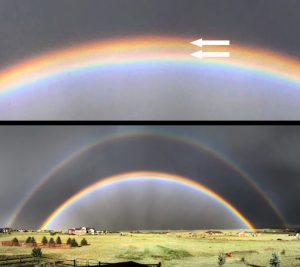 Strange and mysterious sky phenomena: Rare twinned rainbow, Strange RED ...
