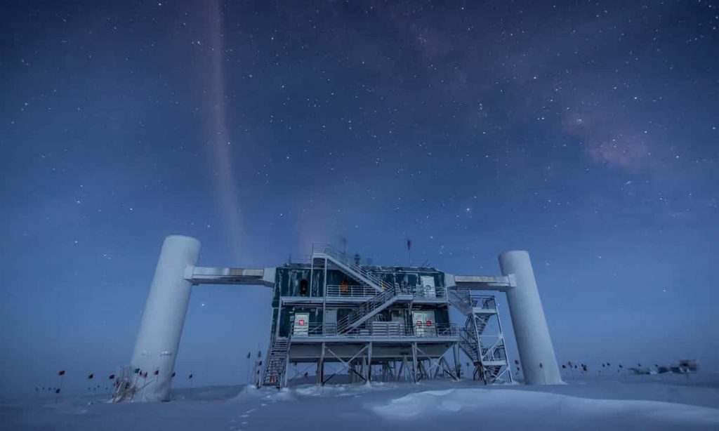 Mysterious particle Antarctica distant galaxy black hole, antarctica news, astronomy news, antarctica neutrino
