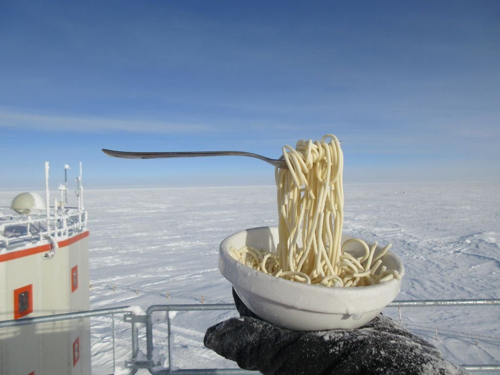 Antarctica frozen spaghettis, antarctica frozen meals