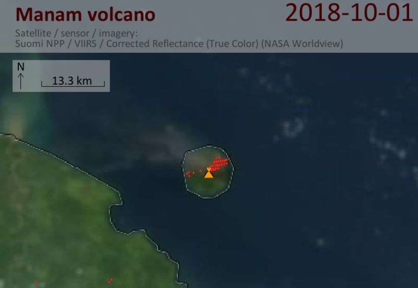 manam volcano eruption, manam volcano eruption picture, manam volcano eruption october 2018