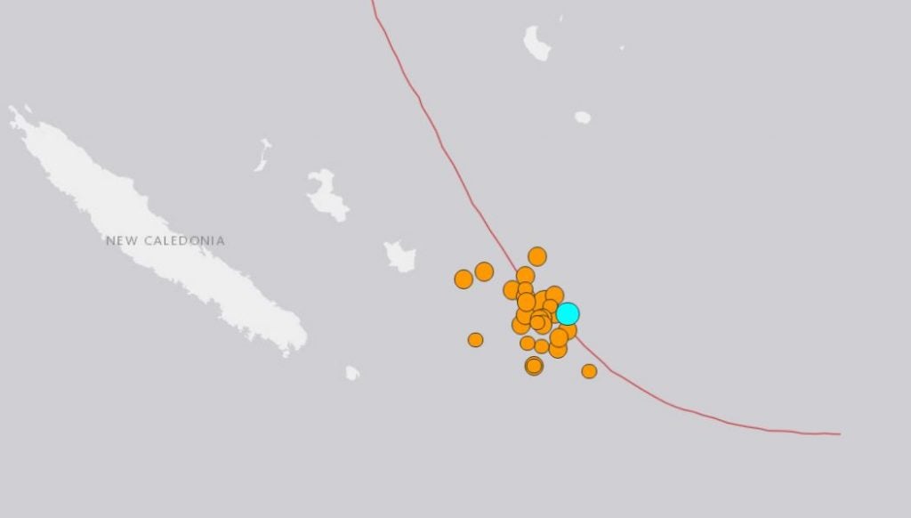 M6.6 earthquake hits off New Caledonia on December 5 2018, earthquake new caledonia december 5 2018, earthquake new caledonia december 5 2018 map