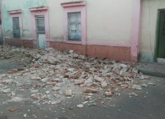 venezuela earthquake dec 27 2018, venezuela earthquake dec 27 2018 video, venezuela earthquake dec 27 2018 picture, Church damaged after M5.5 earthquake in Venezuela on December 27 2018