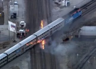 It’s so cold in Chicago, crews had to set fire to commuter rail tracks to keep the trains moving smoothly