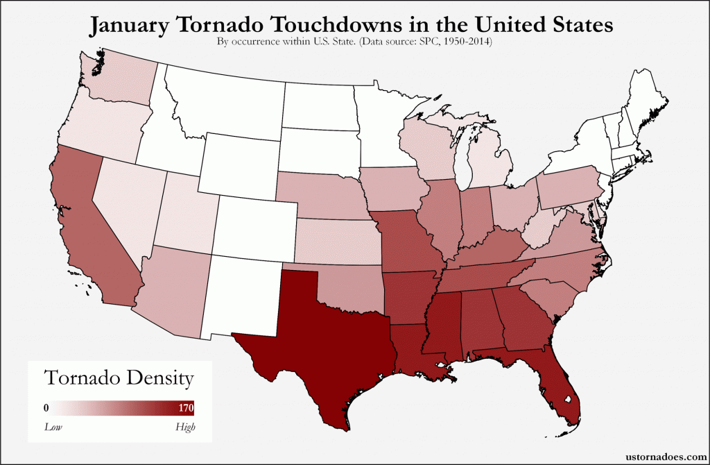 january tornado usa, january tornado usa map