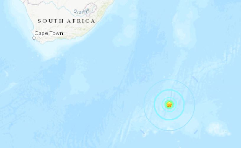 strong earthquake prince edward islands antarctica, strong earthquake prince edward islands antarctica map