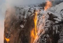 Viral pictures show Yosemite’s “firefall” phenomenon glowing in California firefall yosemite california 2019, firefall yosemite california 2019 pictures, firefall yosemite california 2019 videos