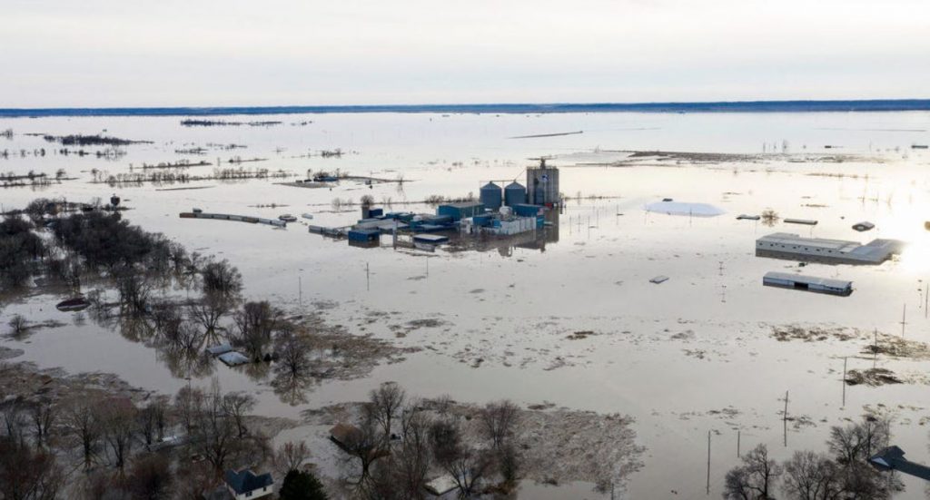 Nebraska historic floods kill millions of livestock