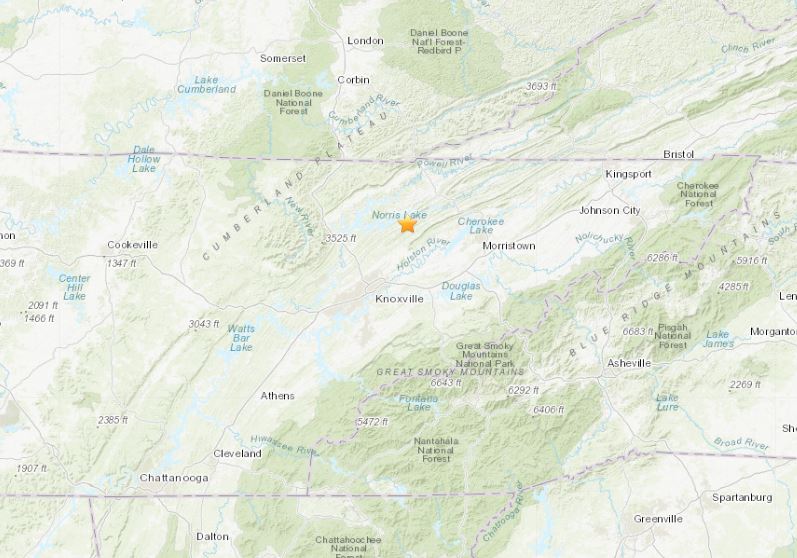 earthquake tennessee, earthquake tennessee march 5 2019, earthquake maynardville tennessee