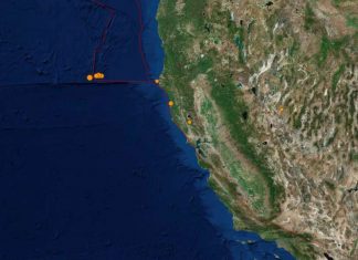 A swarm of small earthquakes strikes Pacific Ocean off Northern California coast