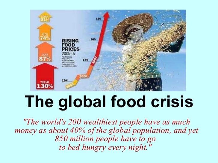 Global Food Crisis, The Global Food Crisis, Global Food Crisis widespread food crisis, food crisis around the world