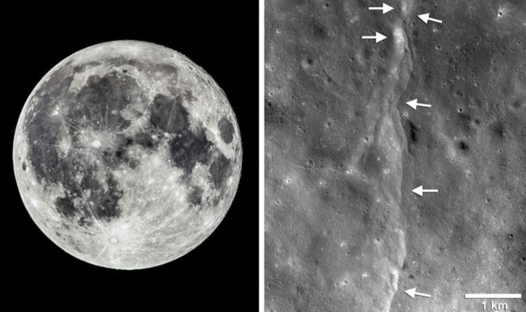 moon shrinking, moon geology, moon tectonics, moonquakes