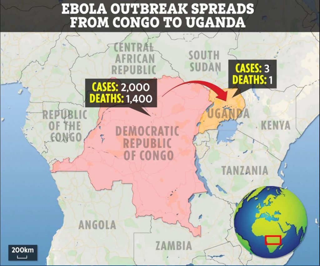 Ebola outbreak spreads from Congo to Uganda, Ebola outbreak spreads from Congo to Uganda map, Ebola outbreak spreads from Congo to Uganda video