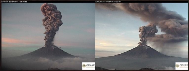 popocatepetl eruption june 17 2019, popocatepetl eruption june 17 2019 video, popocatepetl eruption june 17 2019 picture