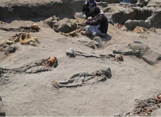 Archaeologists have uncovered the skeletal remains of 227 children seemingly slain and buried hundreds of years ago in a massive ritual sacrifice in Peru, At Least 227 Slaughtered Children Found at World's Largest Child Sacrifice Site in Peru, Archaeologists have uncovered the skeletal remains of 227 children seemingly slain and buried hundreds of years ago in a massive ritual sacrifice in Peru picture, Archaeologists have uncovered the skeletal remains of 227 children seemingly slain and buried hundreds of years ago in a massive ritual sacrifice in Peru video