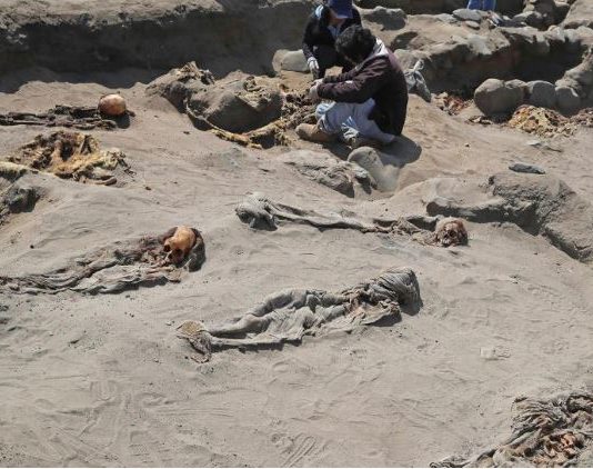 Archaeologists have uncovered the skeletal remains of 227 children seemingly slain and buried hundreds of years ago in a massive ritual sacrifice in Peru, At Least 227 Slaughtered Children Found at World's Largest Child Sacrifice Site in Peru, Archaeologists have uncovered the skeletal remains of 227 children seemingly slain and buried hundreds of years ago in a massive ritual sacrifice in Peru picture, Archaeologists have uncovered the skeletal remains of 227 children seemingly slain and buried hundreds of years ago in a massive ritual sacrifice in Peru video