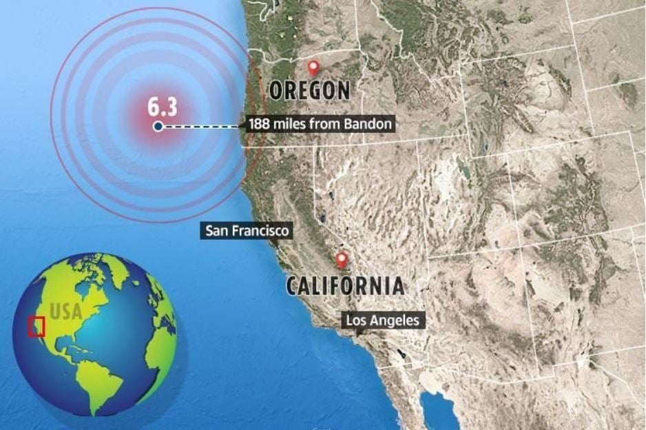M6.3 earthquake off Oregon coast on August 29 2019, M6.3 earthquake off Oregon coast on August 29 2019 cascadia, cascadia earthquake august 2019, M6.3 earthquake off Oregon coast on August 29 2019 map