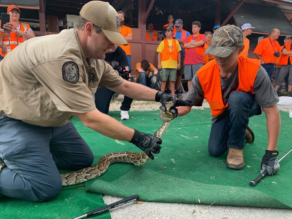 Florida Fish and Wildlife offers youth python hunting program, how to become a man in Florida
