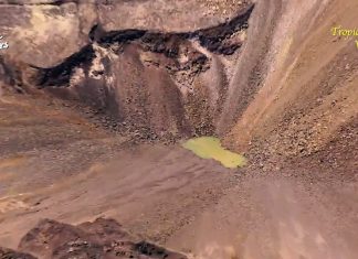 growing pond green water kilauea crater, growing pond green water kilauea crater august 2019, growing pond green water kilauea crater video, growing pond green water kilauea crater pictures