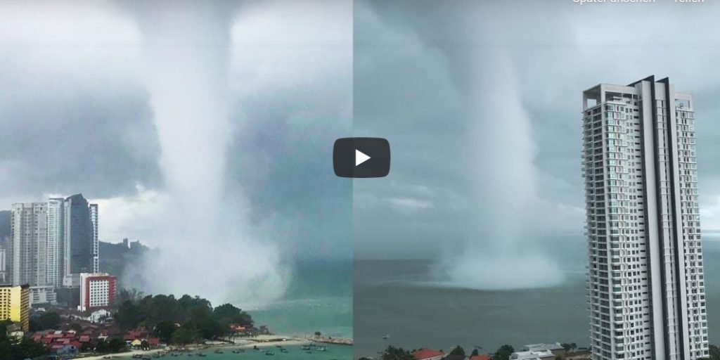 wtf, wtf video, waterspout video, massive waterspout video penang malaysia