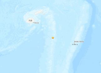 Fiji M6.7 earthquake on September 1 2019, Fiji M6.7 earthquake on September 1 2019 map