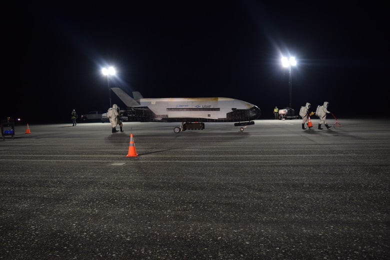 The mysterious X-37B breaks record and lands after 780 days in orbit