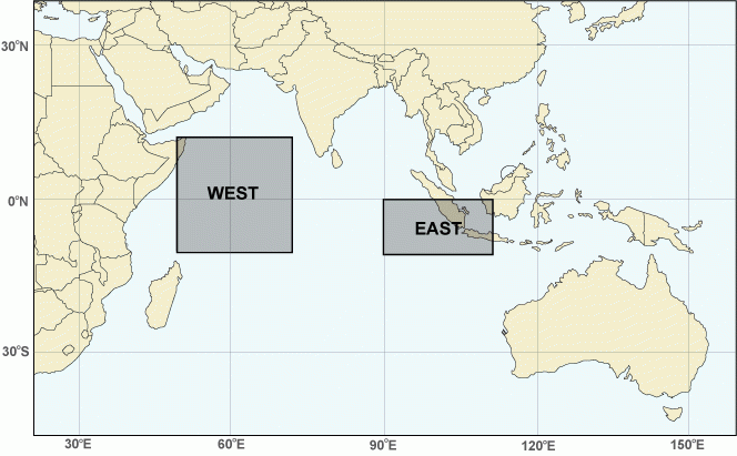 Indian Ocean Dipole, what is the Indian Ocean Dipole, Indian Ocean Dipole map