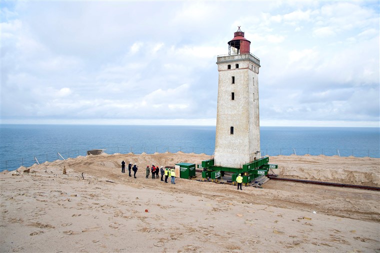 lighthouse moved from eroding coast denmark video, lighthouse moved from eroding coast denmark video october 2019