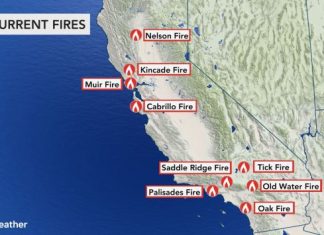current california fires, what are the current fires in California, california fire map, map of california wildfire