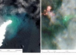 An undersea volcanic eruption in the Tongan archipelago has sunk one island and created another one that is three times larger