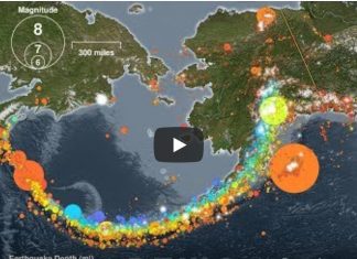 Video shows all the earthquakes that hit Alaska in the last hundred years from 1918-2019, alaska earthquake video, alaska earthquake video 1918-2019