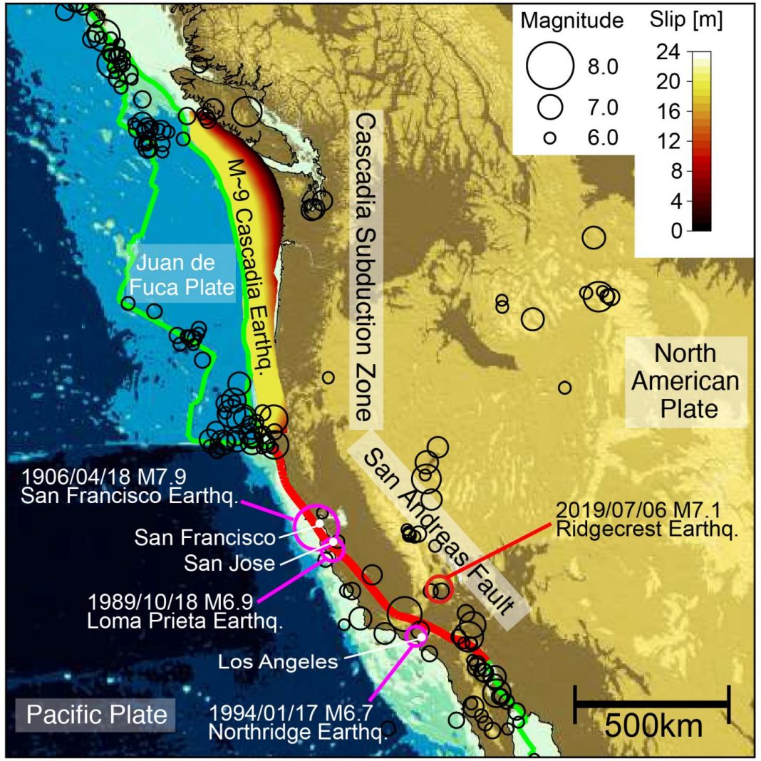 Cascadia Earthquakes sometimes trigger San Andreas Fault quakes