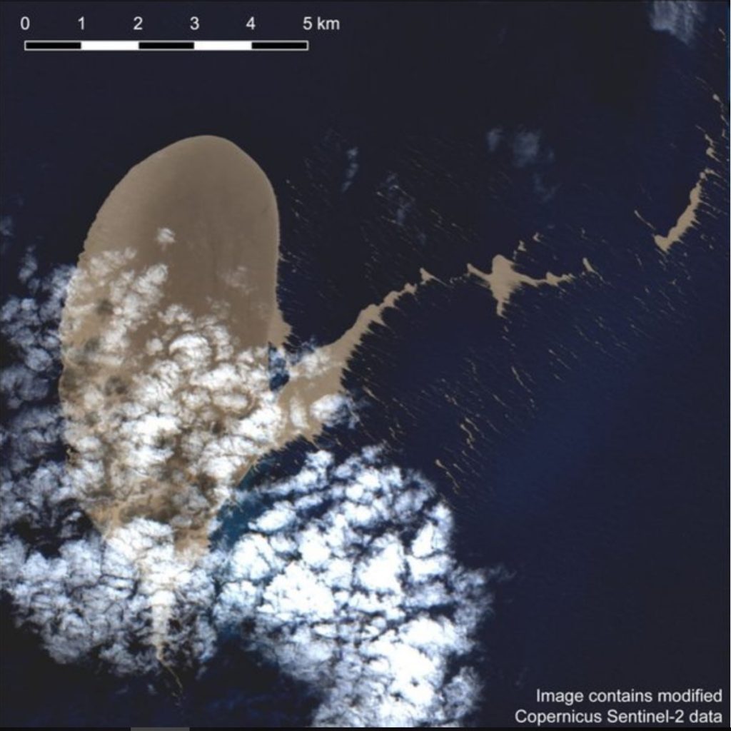 Scientists identify Volcano F as the source of the August 2019 pumice raft in Tonga