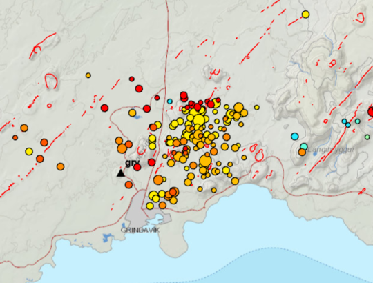 Possible magma accumulation beneath Mt. Thorbjorn on Reykjanes peninsula Inflation has been detected in the last few days. An earthquake swarm has been ongoing during the same period. A state of uncertainty has been declared. The aviation color code has been raised to yellow for Reykjanes.