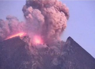 Merapi eruption february 2020 video
