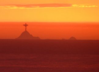 Fata Morgana, Christ the Redeemer appeared off San Francisco, statue of Christ the Redeemer appeared off San Francisco, statue of Christ the Redeemer appeared off San Francisco picture, statue of Christ the Redeemer appeared off San Francisco video