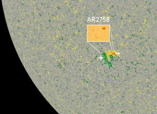 first sunspot of Solar Cycle 25, map of the first sunspot of Solar Cycle 25, first sunspot of Solar Cycle 25 video, first sunspot of Solar Cycle 25 picture, first sunspot of Solar Cycle 25 march 2020