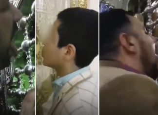 Iran coronavirus outbreak is going out of control with videos showing people kissing and licking sacred shrines on videos, iran coronavirus,iran coronavirus lick the shrine video