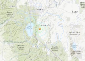 M4.5 hits Neavada near Lake Tahoe on March 20 2020, nevada M4.5 earthquake lake tahoe march 20 2020 map, nevada M4.5 earthquake lake tahoe march 20 2020 tsunami