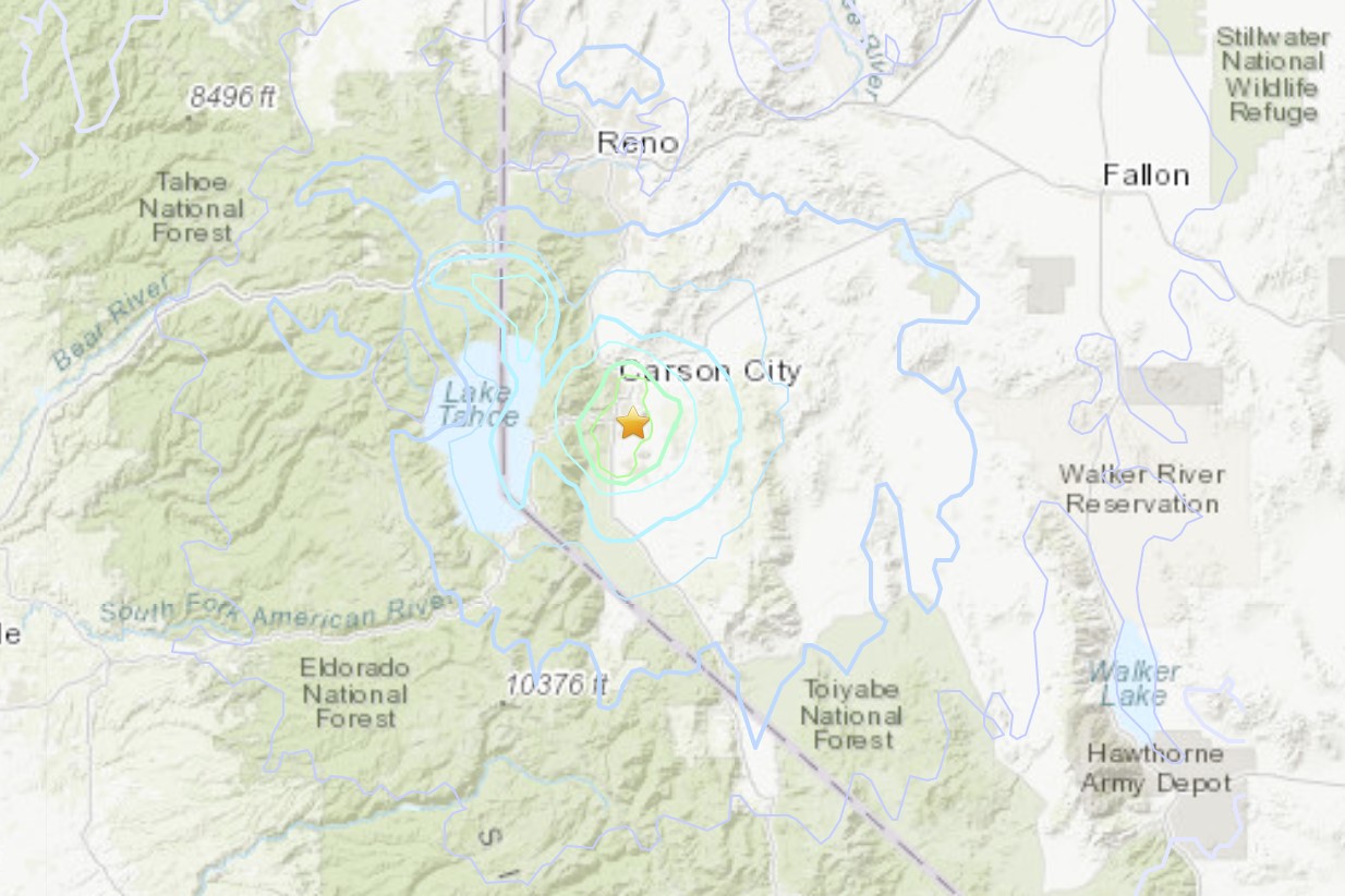 M5.0 earthquake hits Nevada - Discover Lake Tahoe earthquake and tsunami risks - Strange Sounds