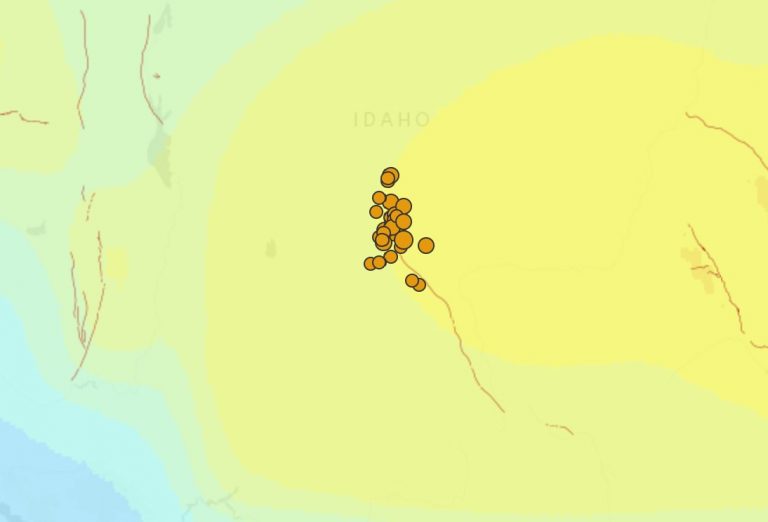 Earthquake swarm continues in Idaho with more than 170 tremors since M6