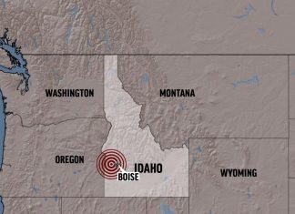 First an earthquake in Salt Lake, then one near Reno, Nevada and then near Boise, Idaho and a small shock felt through Yellowstone.