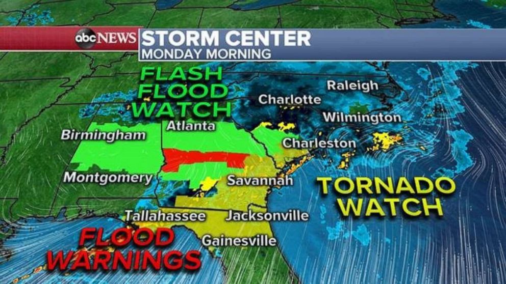 A storm system moving through the Southern U.S. has already brought at least 150 reports of severe weather from Texas to South Carolina, including 7 Reported tornadoes so far -- one in Texas and six in Mississippi.