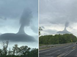 Mysterious cloud appears in the sky over Wisconsin, Mysterious cloud appears in the sky over Wisconsin picture, Mysterious cloud appears in the sky over Wisconsin photo