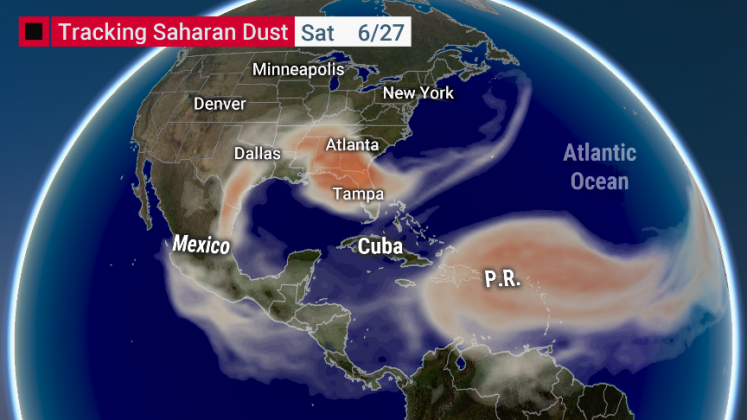 Sahara dust storm finally hits the U.S. from Texas to Florida in videos