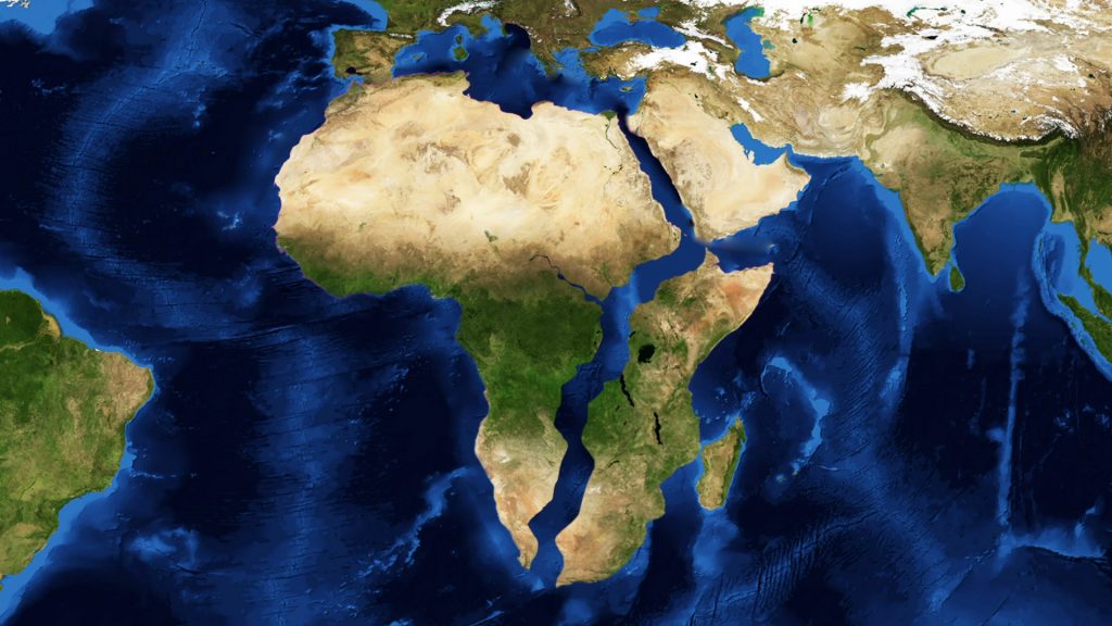 new ocean forms in Africa, africa sslipping apart, new ocean forms in continent video
