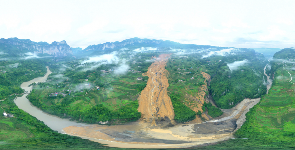 landslide blocks river china, landslide blocks river china july 2020, landslide blocks river china video, landslide blocks river china pictures