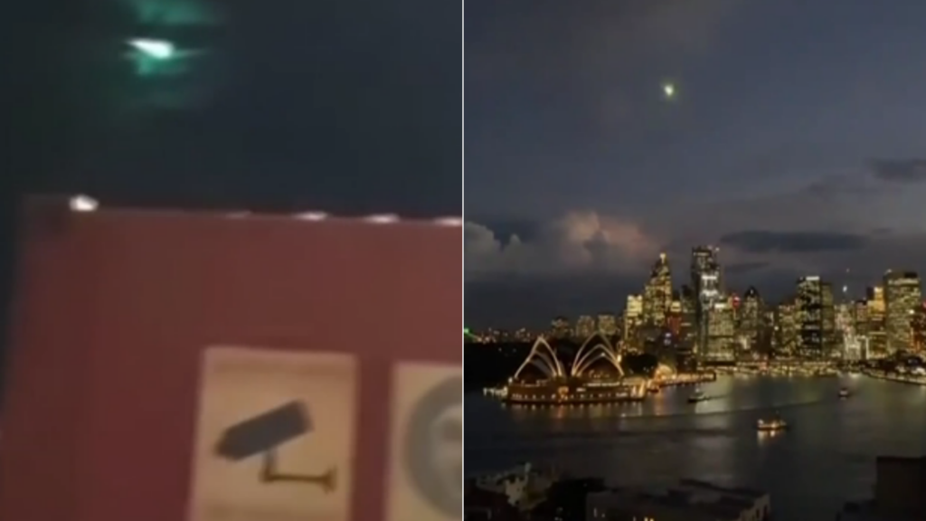 Meteor fireball over Sydney on July 13, sydney fireball july 13 2020, sydney fireball july 13 2020 video, sydney fireball july 13 2020 pictures
