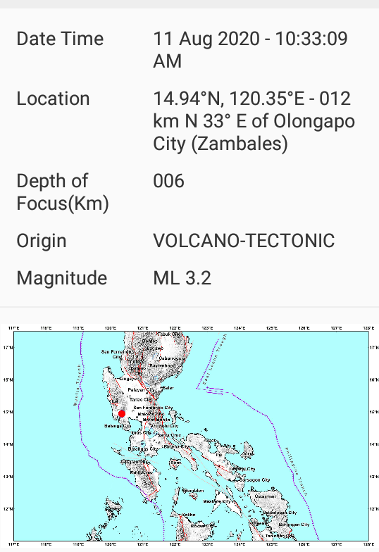 pinatubo volcano tectonic earthquake